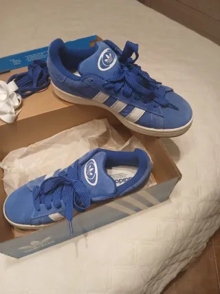 Adidas Campus Blu/Bianco Scarpe da Ginnastica