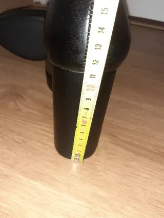 Botín tacón plataforma Zara negro