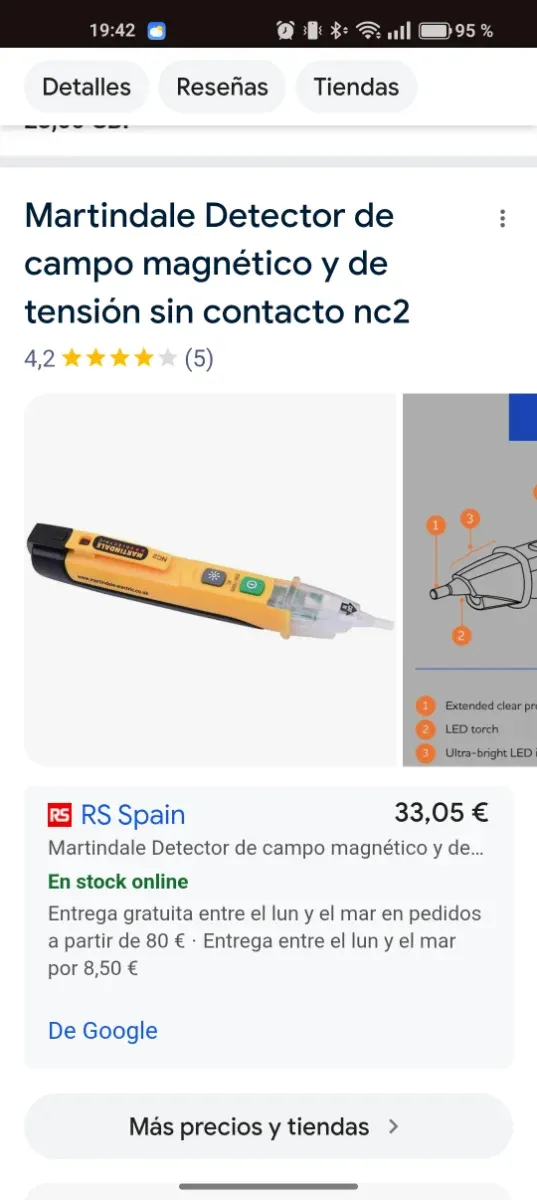 Martindale Detector Campo Magnético y Tensión NC2