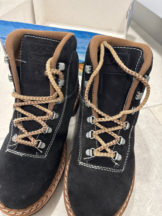 Botas de montaña Poder negras y marrones UNISEX 41