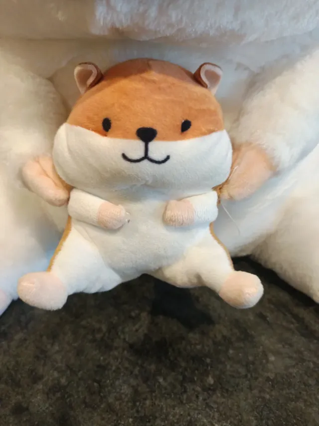 Peluche ardilla grande con bebé