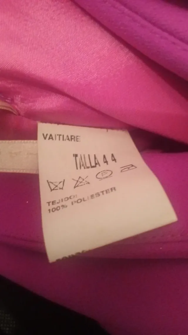 Vestido largo fucsia