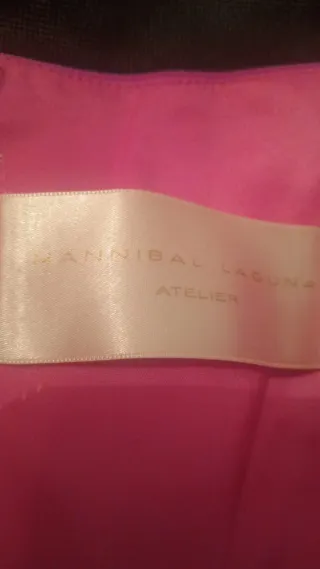 Vestido largo fucsia