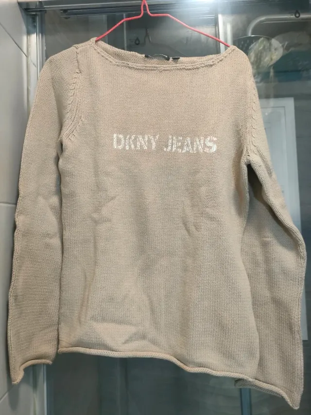 Jersey DKNY Jeans beige talla M