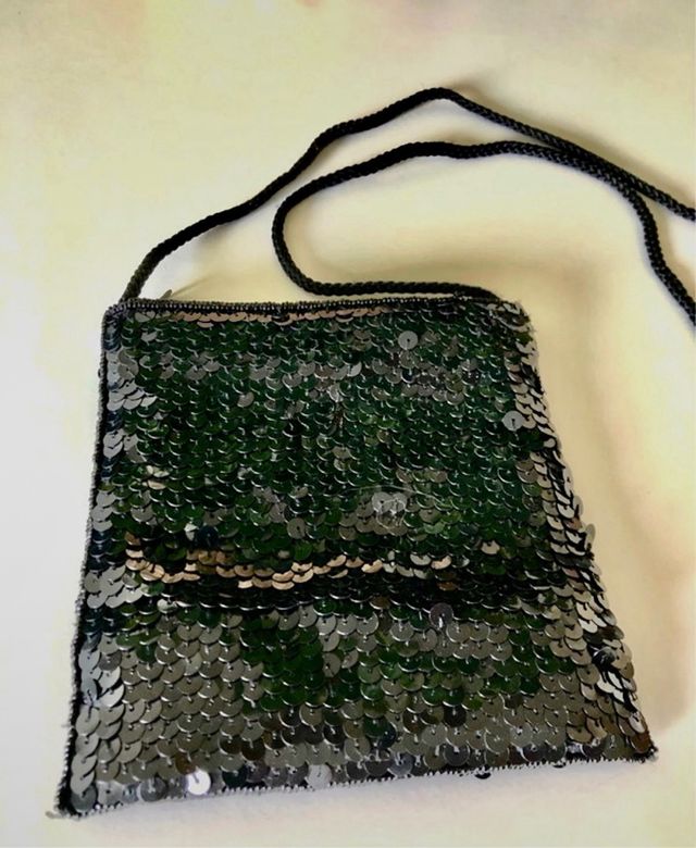 Bolso de fiesta negro lentejuelas