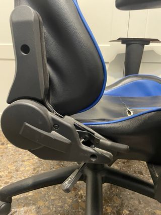 Silla Gamer Negra y Azul