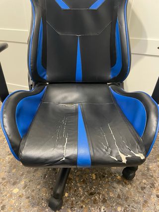 Silla Gamer Negra y Azul
