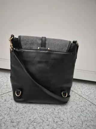 Borsa a spalla con rose rosse