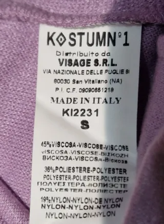 Leggings donna lilla con staffa