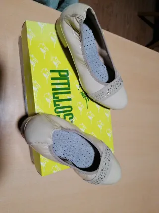 Zapatos Pitillos Beige Talla 36