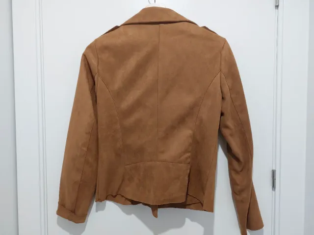 Chaqueta efecto ante TS marrón