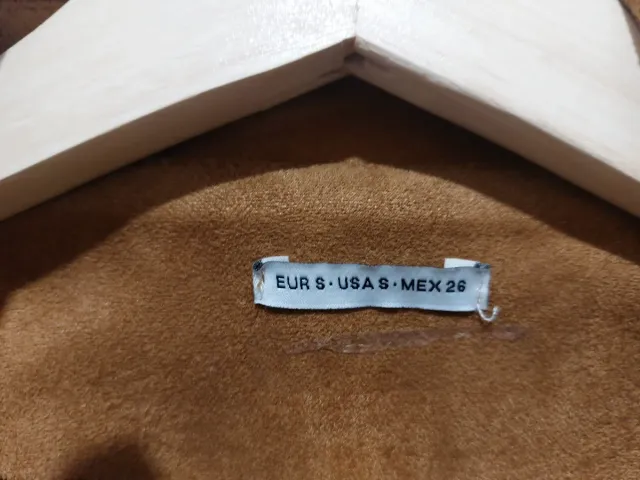 Chaqueta efecto ante TS marrón