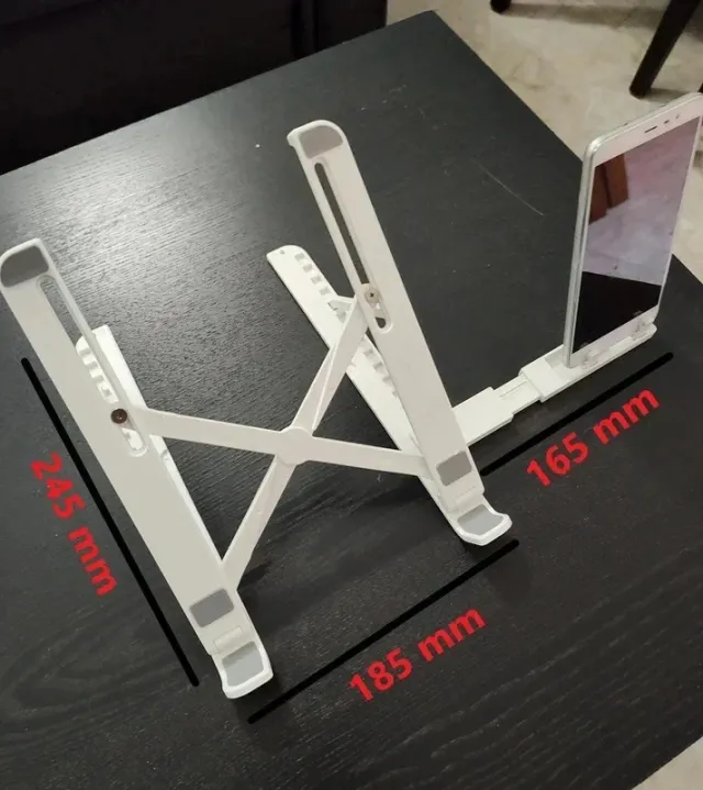 Soporte Portátil y Móvil Ajustable Blanco