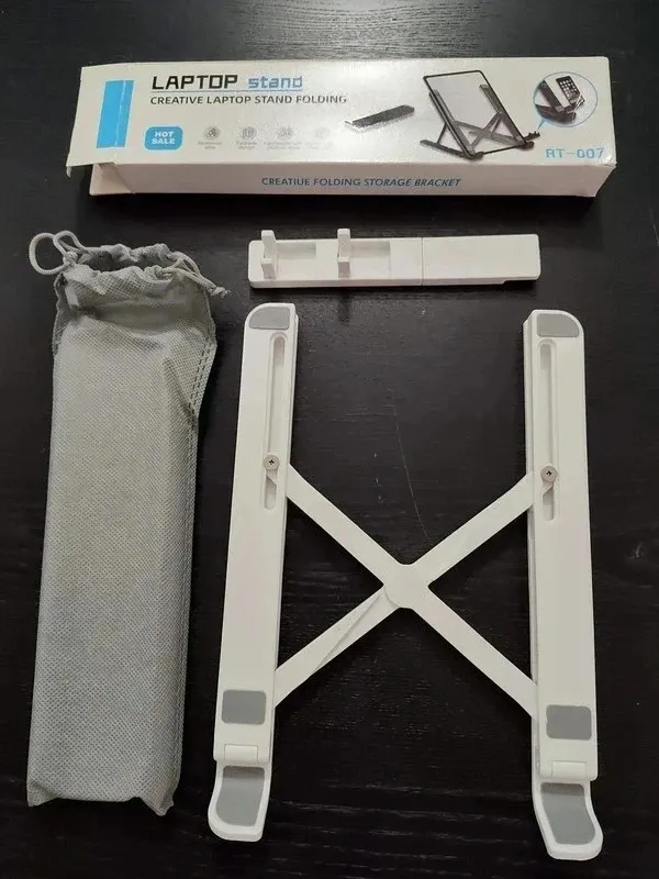 Soporte Portátil y Móvil Ajustable Blanco