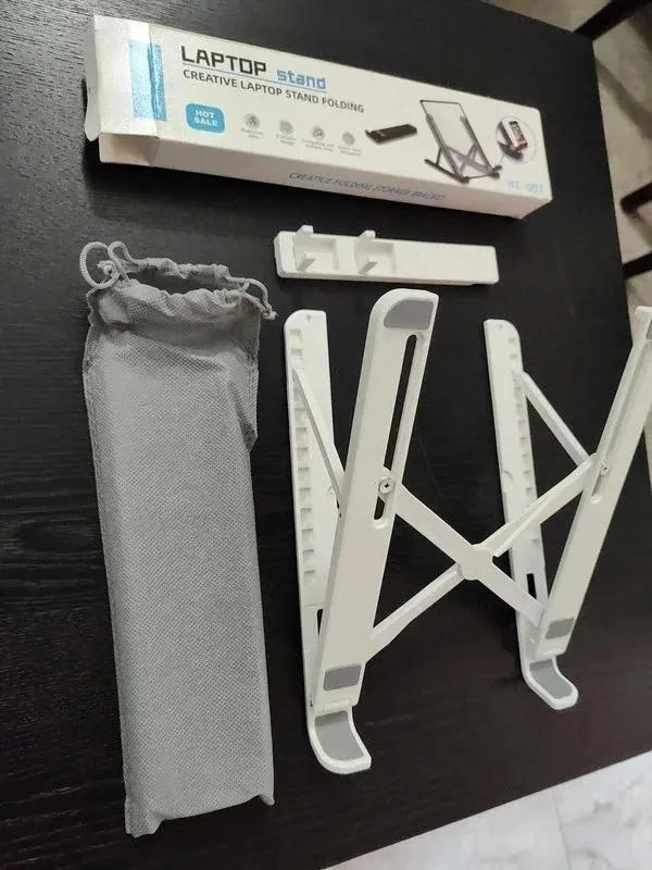 Soporte Portátil y Móvil Ajustable Blanco