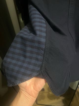 Camicia Fred Perry a quadri blu e nera