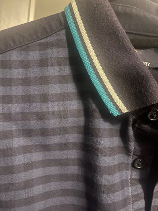 Camicia Fred Perry a quadri blu e nera