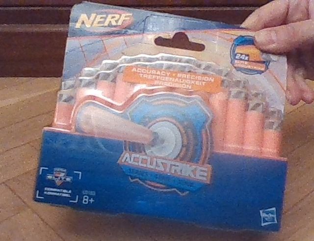 Dardos Nerf AccuStrike Naranja Punta Gris