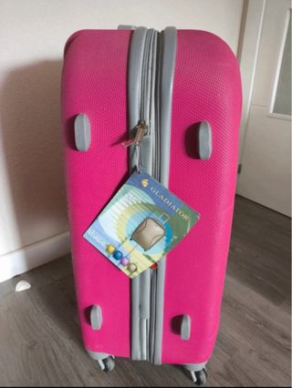 Maleta Grande Gladiator Rosa Compacta