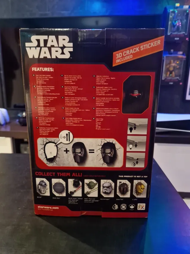 Luz Decorativa 3D de Kylo Ren de Star Wars