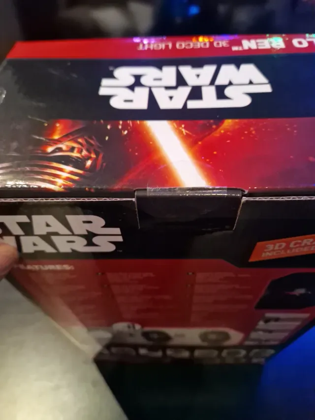 Luz Decorativa 3D de Kylo Ren de Star Wars