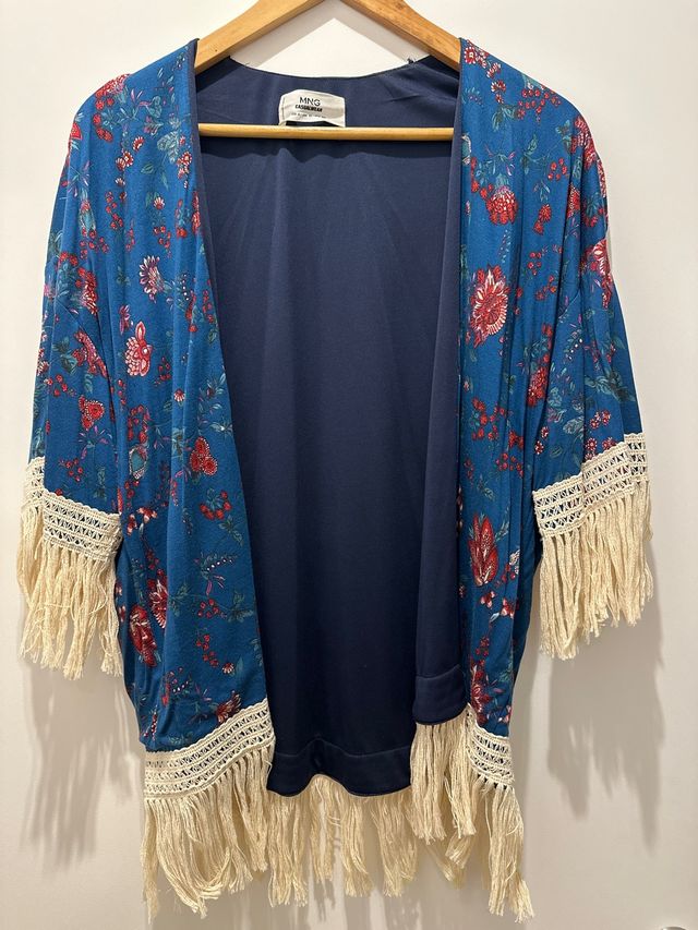 Chaqueta Estampada Flecos Mango