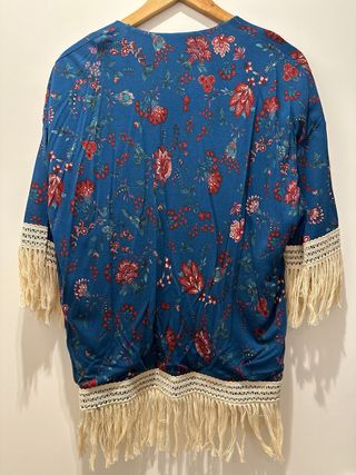 Chaqueta Estampada Flecos Mango