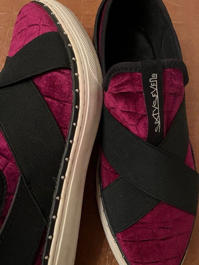 Sneakers Sixtyseven nere e viola