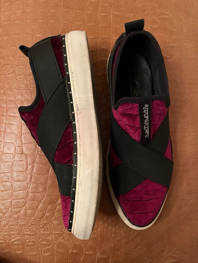 Sneakers Sixtyseven nere e viola