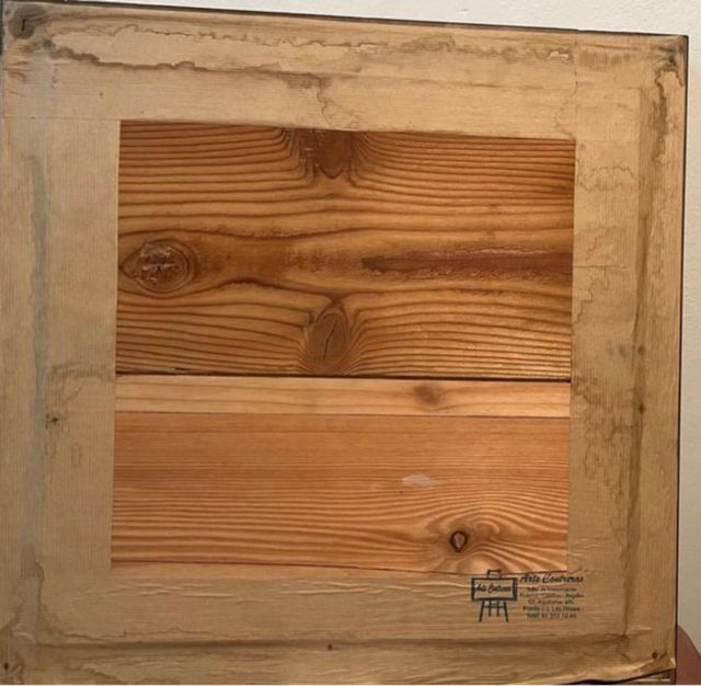 Cuadro Madera Labrada Tigre y Mujer