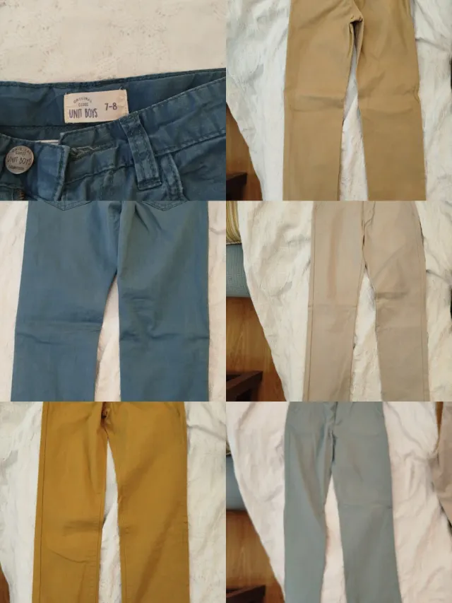 Lote 5 pantalones niño 7-8 años