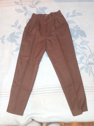 Traje de 3 piezas mujer marrón