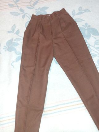 Traje de 3 piezas mujer marrón