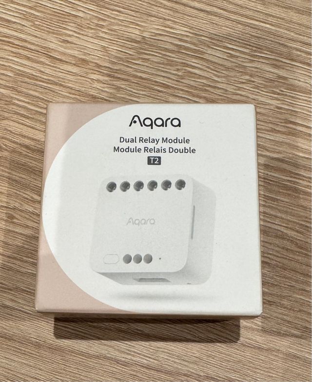 Aqara Módulo Relé Doble T2 con Matter – 4 unidades
