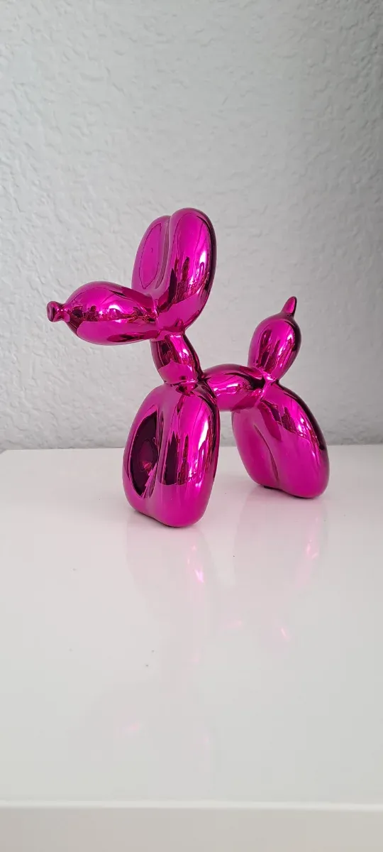 Escultura Perro Balloon Dorado