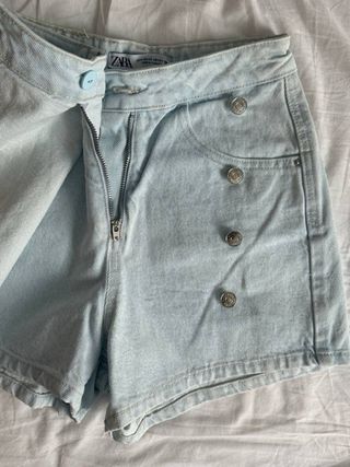 Falda short cruzada vaquera Zara / talla 34 (new)