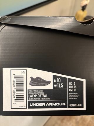 Zapatillas Under Armour UA EXPLOR TRAIL Negras/Gri