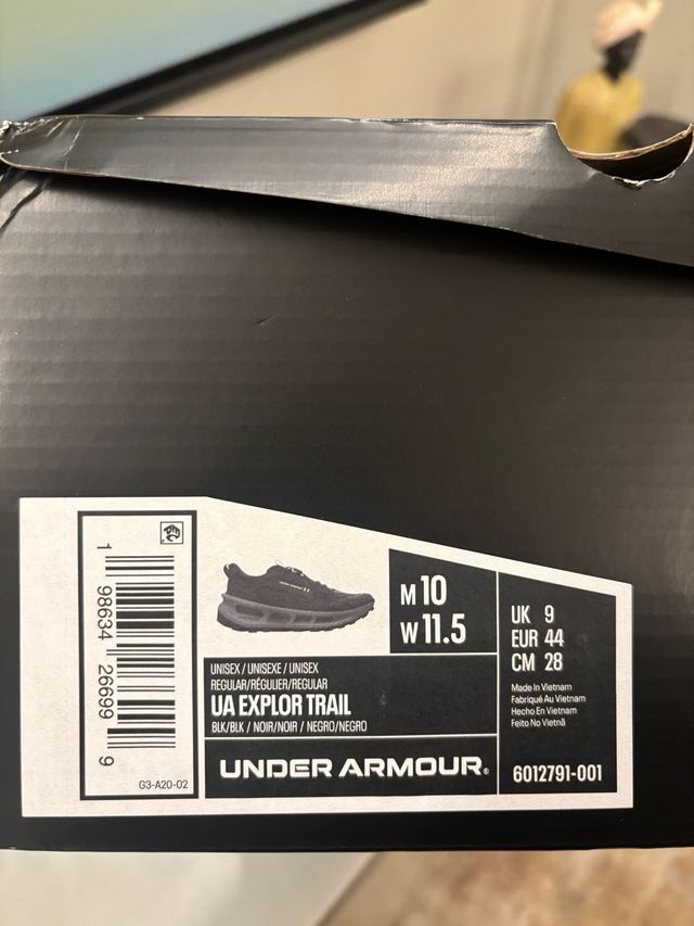 Zapatillas Under Armour UA EXPLOR TRAIL Negras/Gri