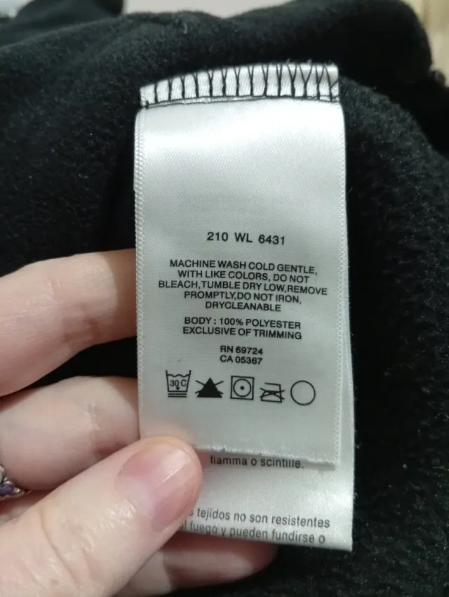 Fodera in pile da donna Columbia nero Taglia XS