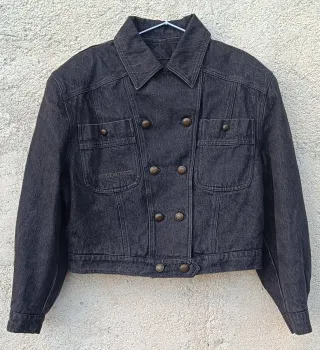 Giacca Roccobarocco jeans vintage imbottita