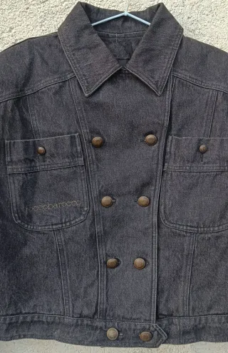 Giacca Roccobarocco jeans vintage imbottita