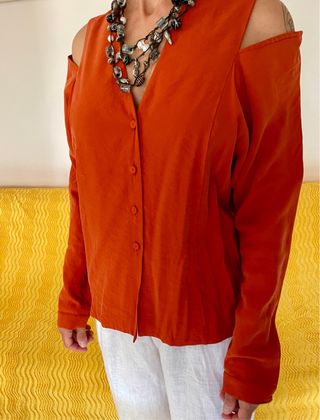 Camicia donna Lavinia Turra arancione