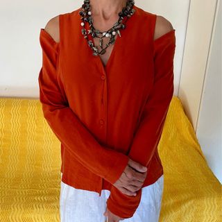 Camicia donna Lavinia Turra arancione