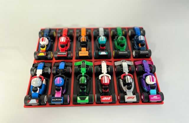 Espositore semplice Lego mini F1