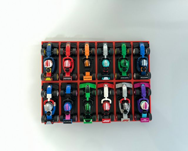 Espositore semplice Lego mini F1