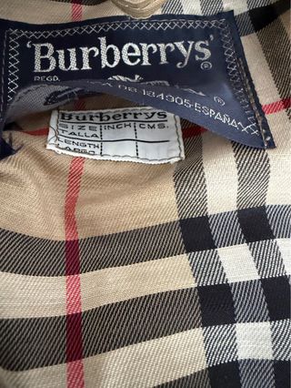Gabardina Burberry Beige Clásica