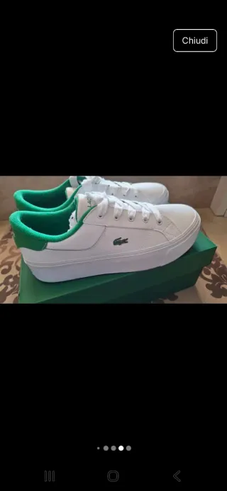 Sneakers Lacoste Bianche e Verdi