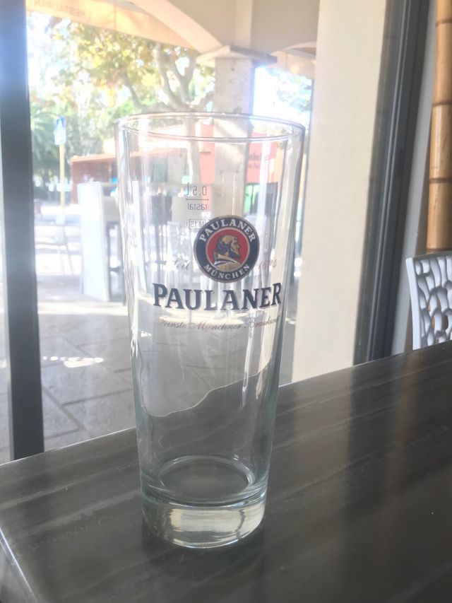 Vaso Cerveza Paulaner Múnich Vidrio