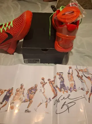 Nike Kobe VI Roja y Verde .