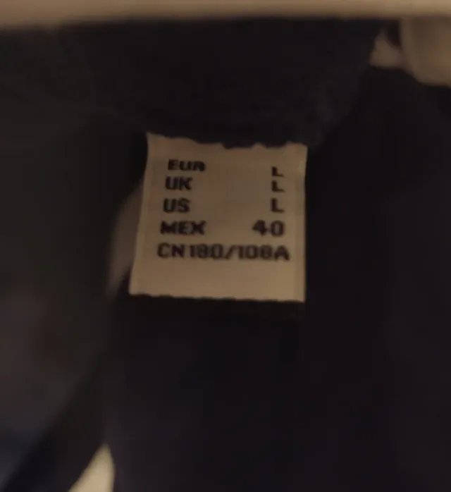 Polo manga larga Cortefiel azul y blanco